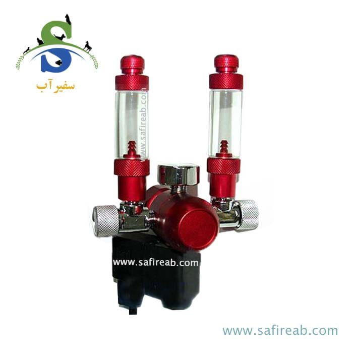 مانومتر و رگلاتور CO2 مدل دو خروجی ST02-1 پرفشنال