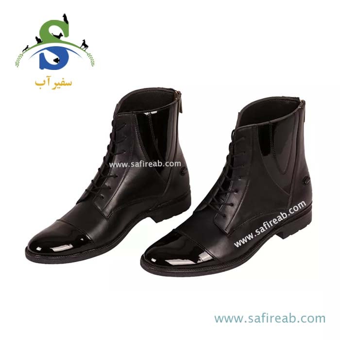 نیم بوت بند دار ورنی سوارکاری پیتکو
