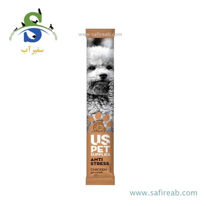 بستنی سگ بالغ مدل آنتی استرس طعم گوشت مرغ یو اس پت