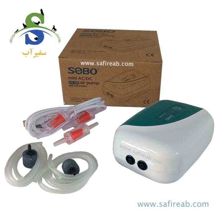 پمپ هوای شارژی دو خروجی AQ-388 سوبو