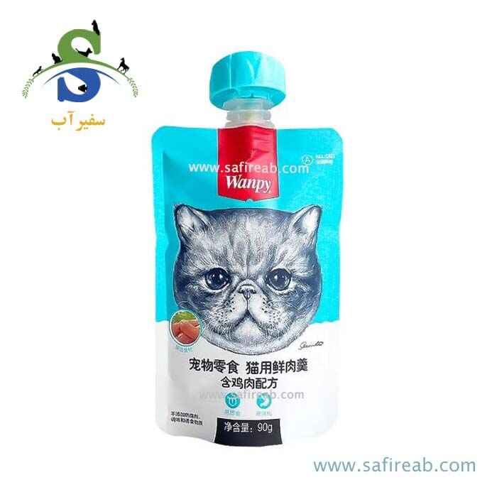پودینگ گربه با طعم مرغ (پک 8 عددی) ونپی