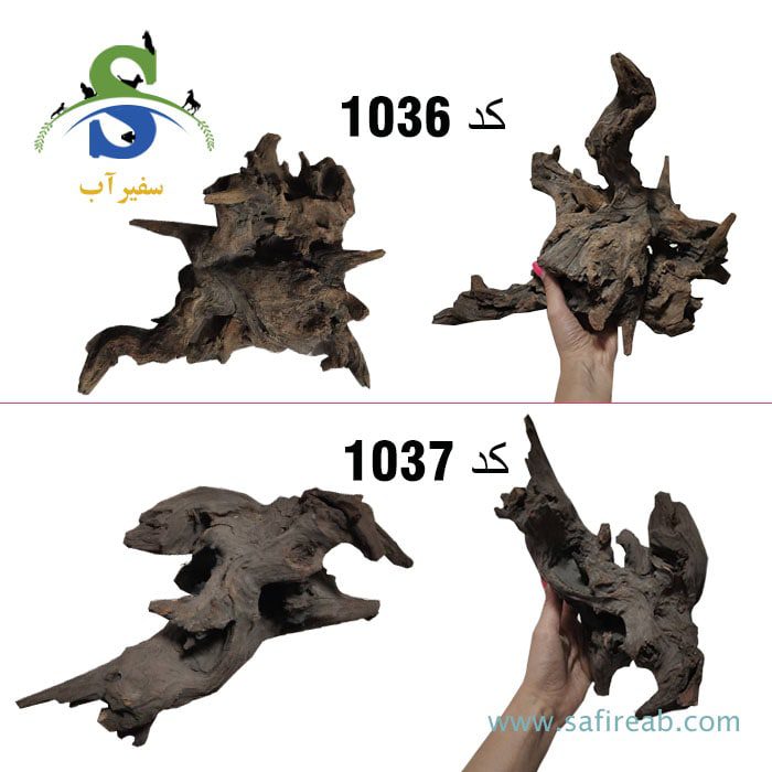 چوب تزئینی آکواریوم تنه چوب آبنوس - Image 10