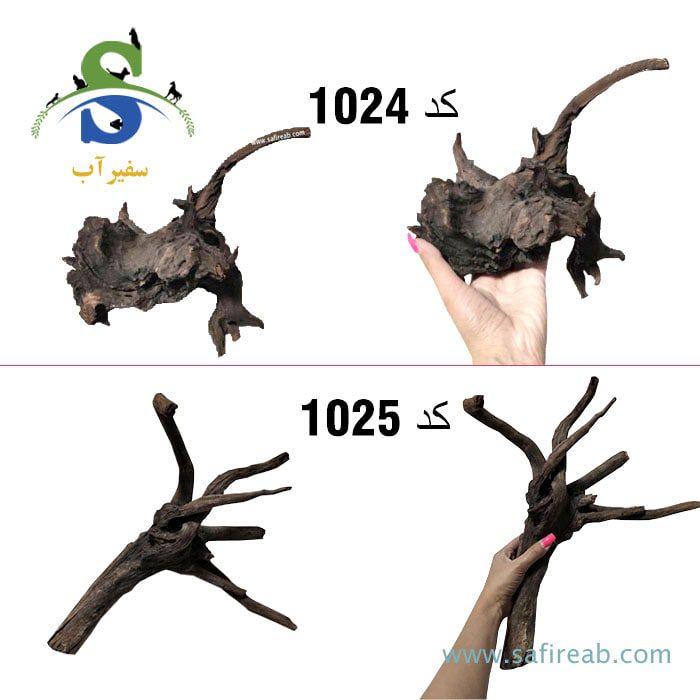 چوب تزئینی آکواریوم تنه چوب آبنوس - Image 4