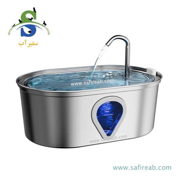 آبخوری اتوماتیک تمام استیل بیضی حیوانات خانگی چانگ لیر