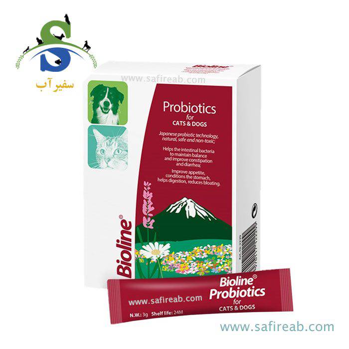 پودر پروبیوتیک سگ و گربه (1 عددی ، پک 10 عددی) بایولاین