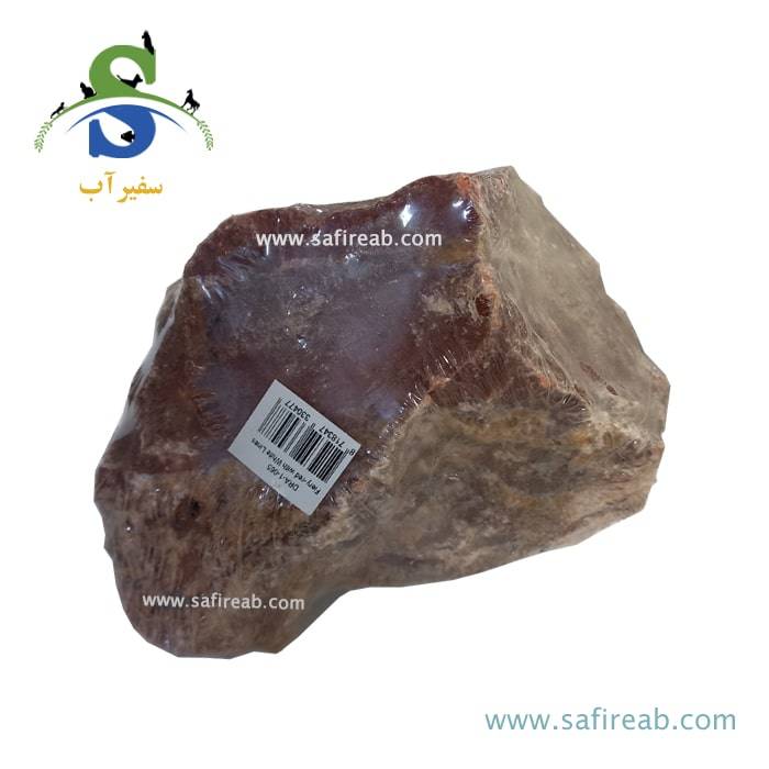 سنگ وارداتی آکواریوم مدل قرمز آتشین با خطوط سفید - Image 3