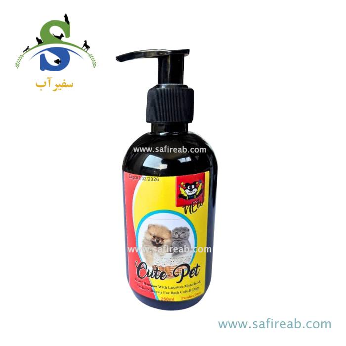 شامپو روزانه مخصوص سگ و گربه (250 سیسی) کیوت پت