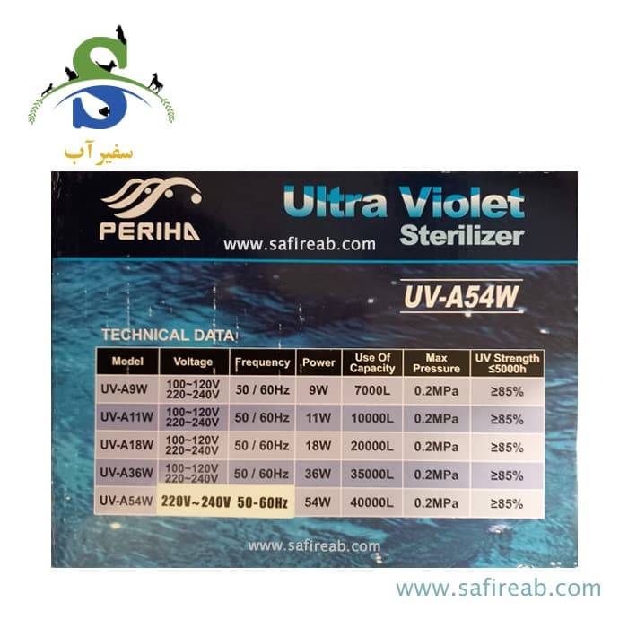 لامپ یو وی استریلیزه کننده UV-A36W پریها - Image 3