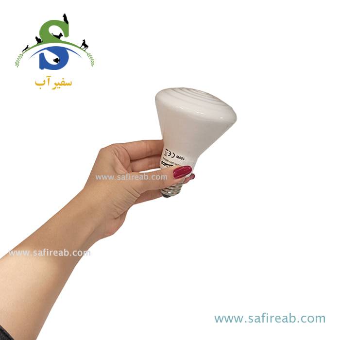 لامپ حرارتی سرامیکی سفید مادون قرمز تراریوم 100W رپتی زوو DL275100 - Image 2