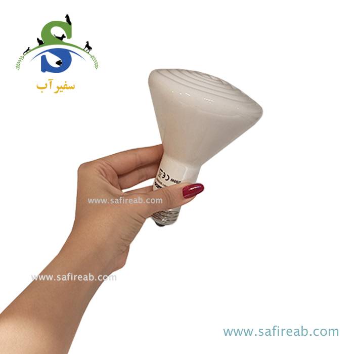 لامپ حرارتی سرامیکی سفید مادون قرمز تراریوم 200W رپتی زوو DL290200 - Image 2