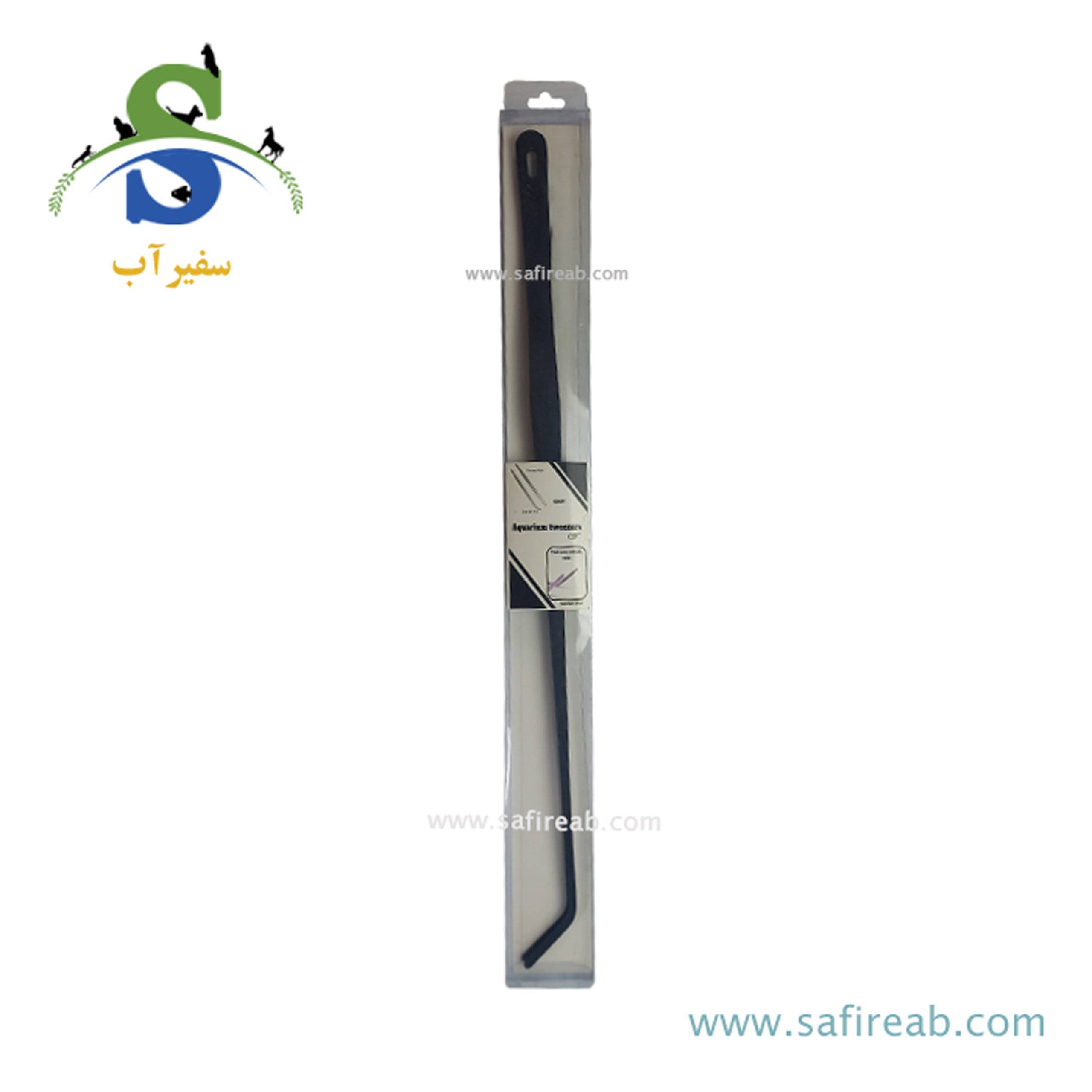 پنس سر کج مشکی بلند آکواریوم ای تی اس