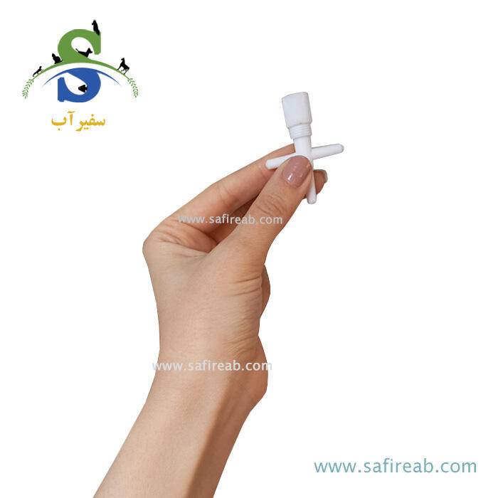 سه راهی شیر دار پلاستیکی - Image 2