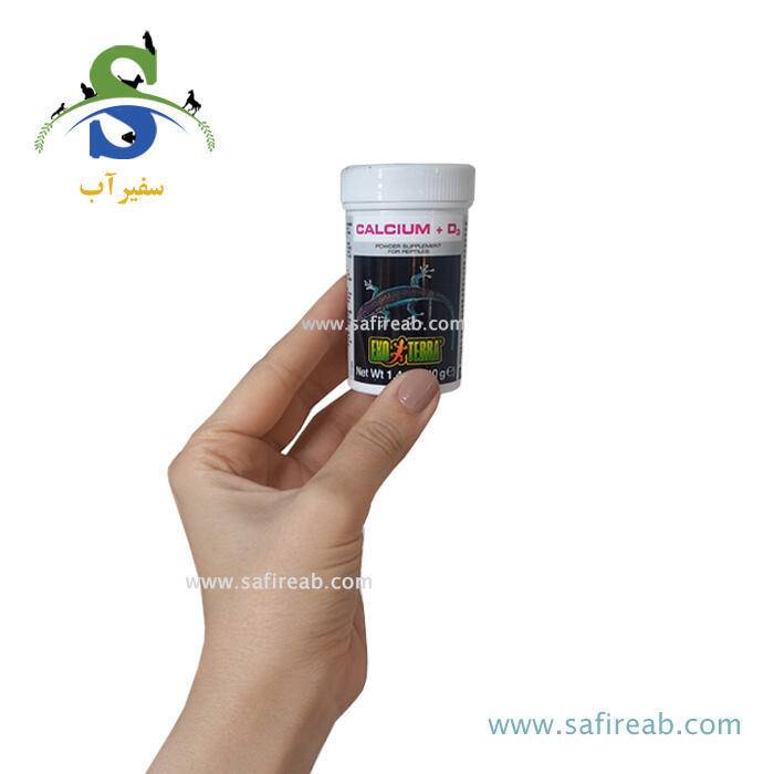 مکمل پودری کلسیم و ویتامین D3 خزندگان اگزو ترا - Image 2