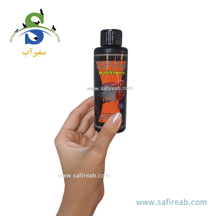 محلول مولتی ویتامین کامل آبزیان تاپ فیش - 100ml - Image 2