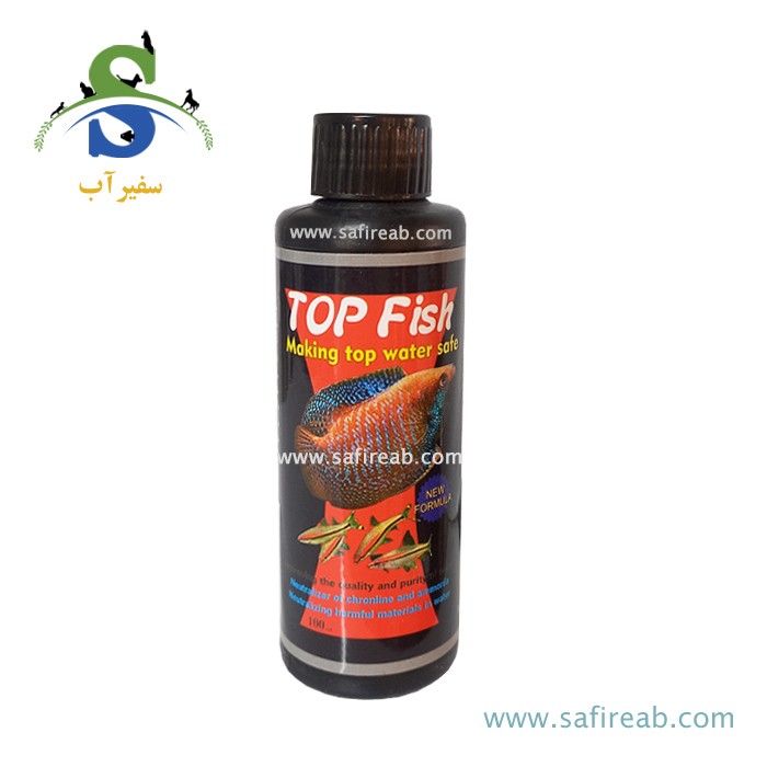 محلول محافظ آب آکواریوم (ضد کلر) تاپ فیش - 100ml