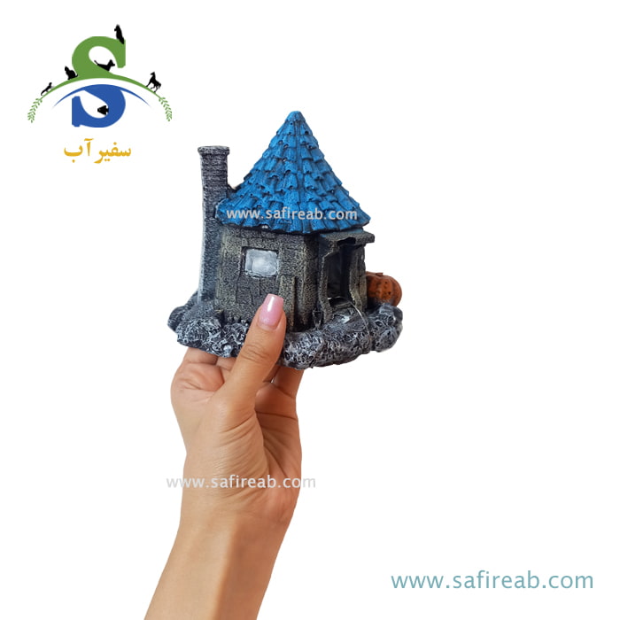 دکوری آکواریوم طرح کلبه کدو تنبل کد F-50 - Image 2