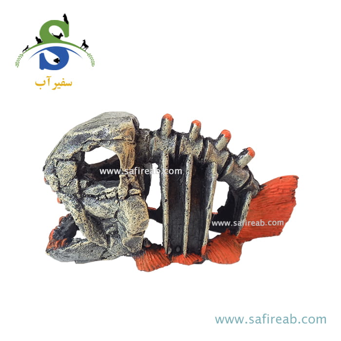 دکوری آکواریوم طرح اسکلت ماهی کد F-63