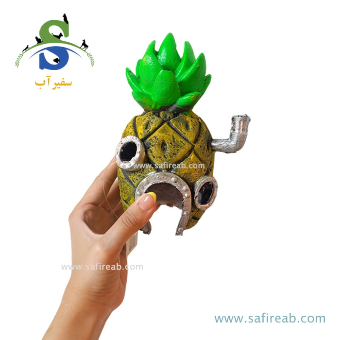 دکوری آکواریوم طرح خانه باب اسفنجی کد F-69 - Image 2