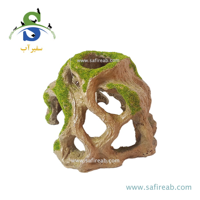 دکوری آکواریوم طرح کنده هشت کد S-12 - Image 3