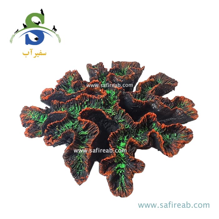 دکوری آکواریوم طرح مرجان پهن کد F-5