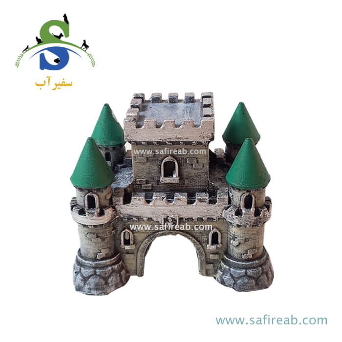 دکوری آکواریوم طرح قلعه کد S-37