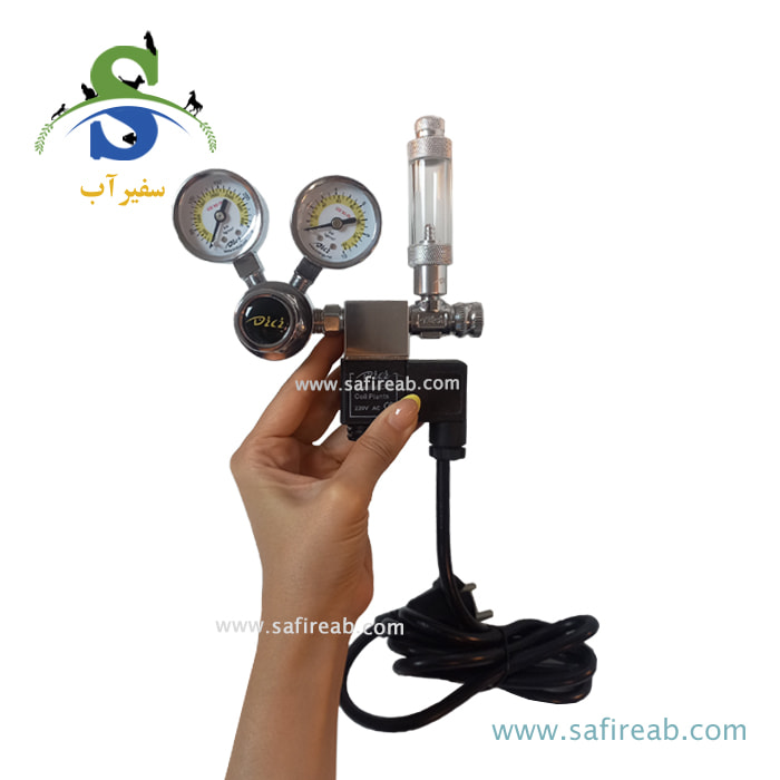 رگلاتور CO2 برقی دو گیج آکواریوم مدل DC01-01 دیچی DICI - Image 2